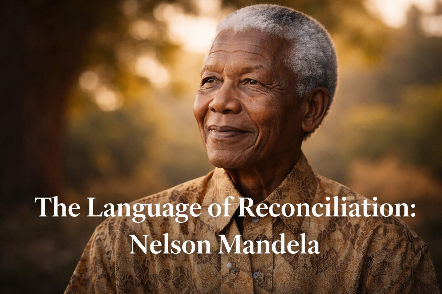 The Language of Reconciliation: Nelson Mandela