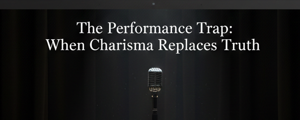 The Performance Trap: When Charisma Replaces Truth